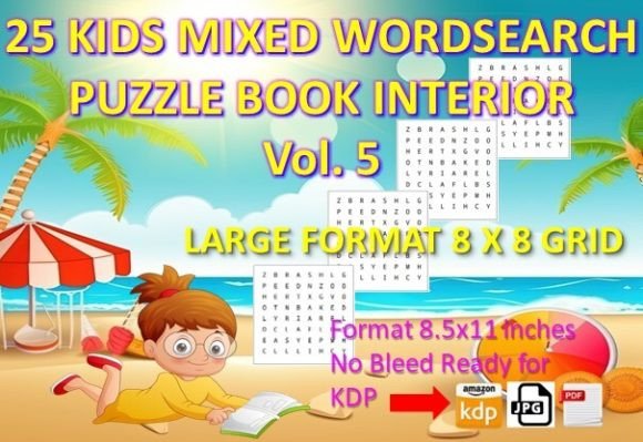 25 KIDS MIXED WORD SEARCH Vol 5