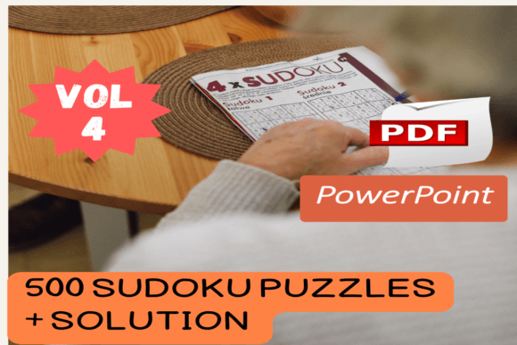 500 Sudoku Puzzles Vol4 – PDF & PPTX Collection
