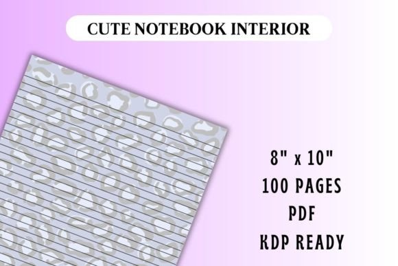 Cheetah Print 4 Journal Interior for KDP Publishers