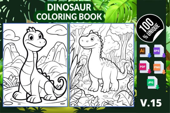 Dinosaur Coloring Book KDP Interior V15: Strategic Choices for Your Publishing Business