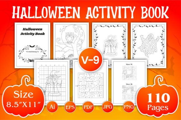 Halloween Activity Book for KDP Vol-9: A Complete Creative Resource for Seasonal Publishing and Engaging Kids