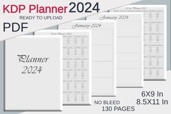 KDP Planner Interior Horizontal Layout Guide