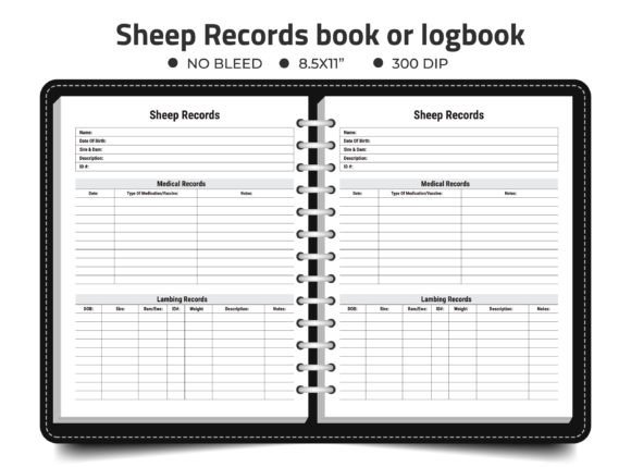 Sheep Records Logbook Kdp Interior: A Practical Tool for Modern Flock Management