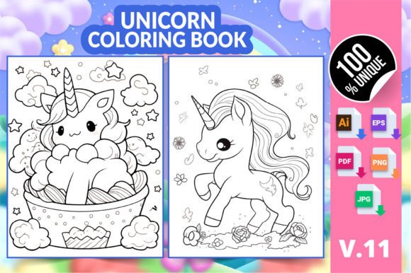 Unicorn Coloring Book KDP Interior V11: A Detailed Evaluation for Self-Publishers